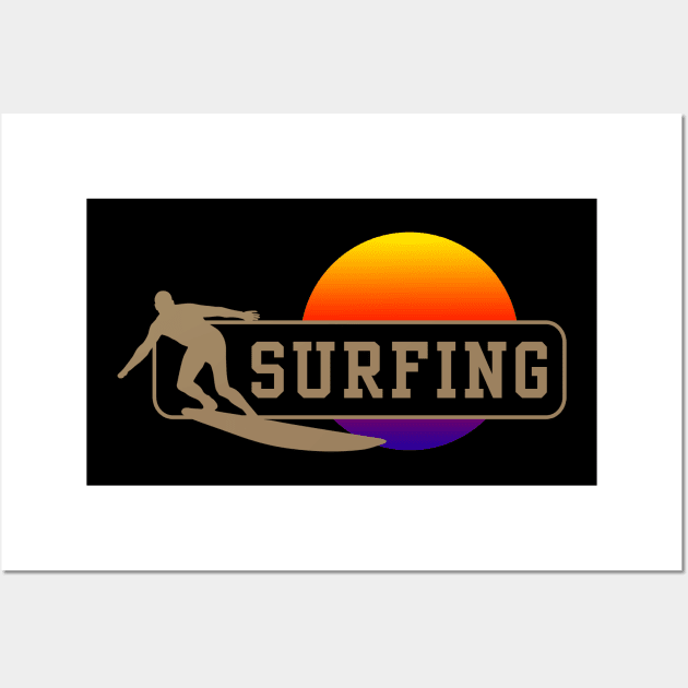 Amazing Surfing Sport Design Wall Art by tatzkirosales-shirt-store